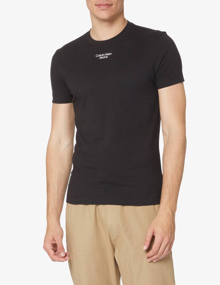 Calvin Klein Jeans Maglietta maniche corte stacked logo print - immagine 5 Calvin Klein Jeans Maglietta maniche corte stacked logo print - immagine 5