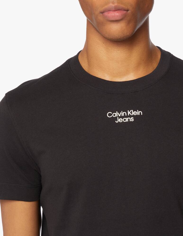 Calvin Klein Jeans Maglietta maniche corte stacked logo print - immagine 4 Calvin Klein Jeans Maglietta maniche corte stacked logo print - immagine 4