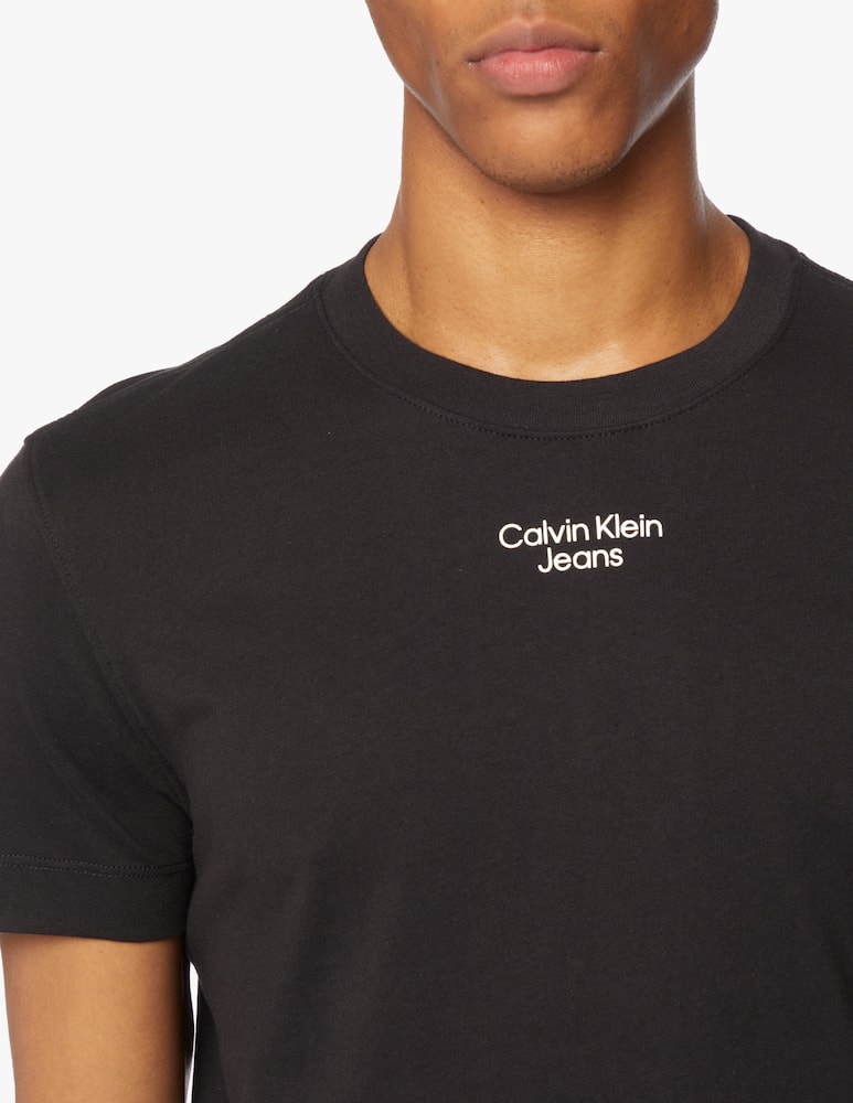 rinascente Calvin Klein Jeans T-shirt stacked logo print