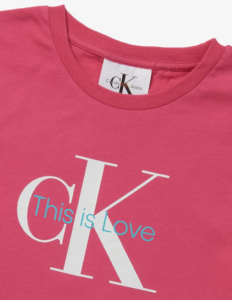 rinascente Calvin Klein T-shirt in cotone  con logo - Rosa