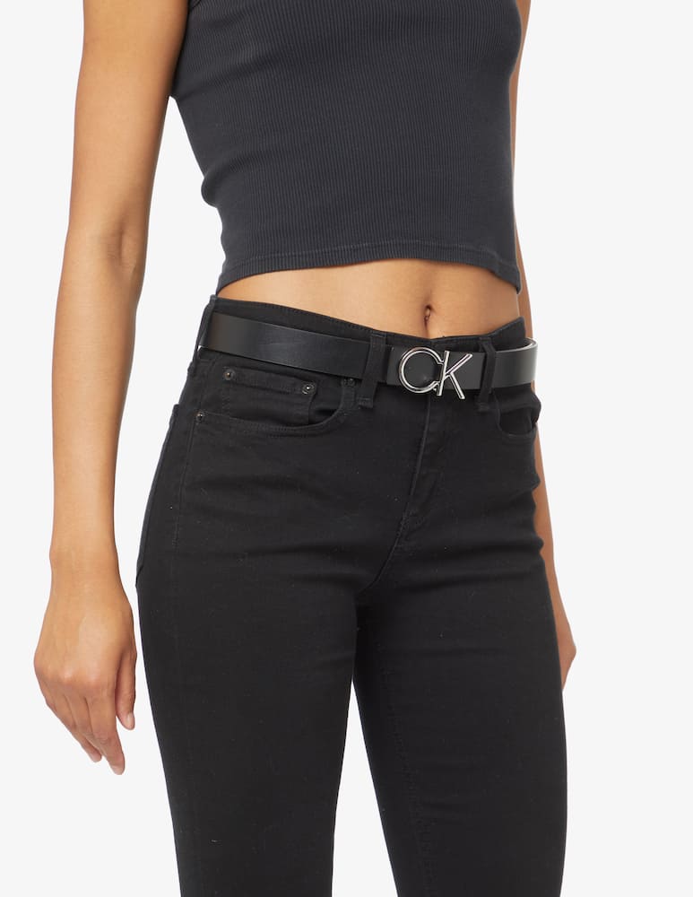 rinascente Calvin Klein Cintura Le-Lock CK Rev 30mm - Nero