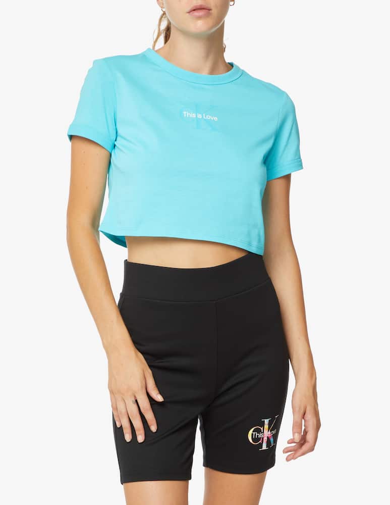 rinascente Calvin Klein Jeans T-shirt in cotone - Azzurro