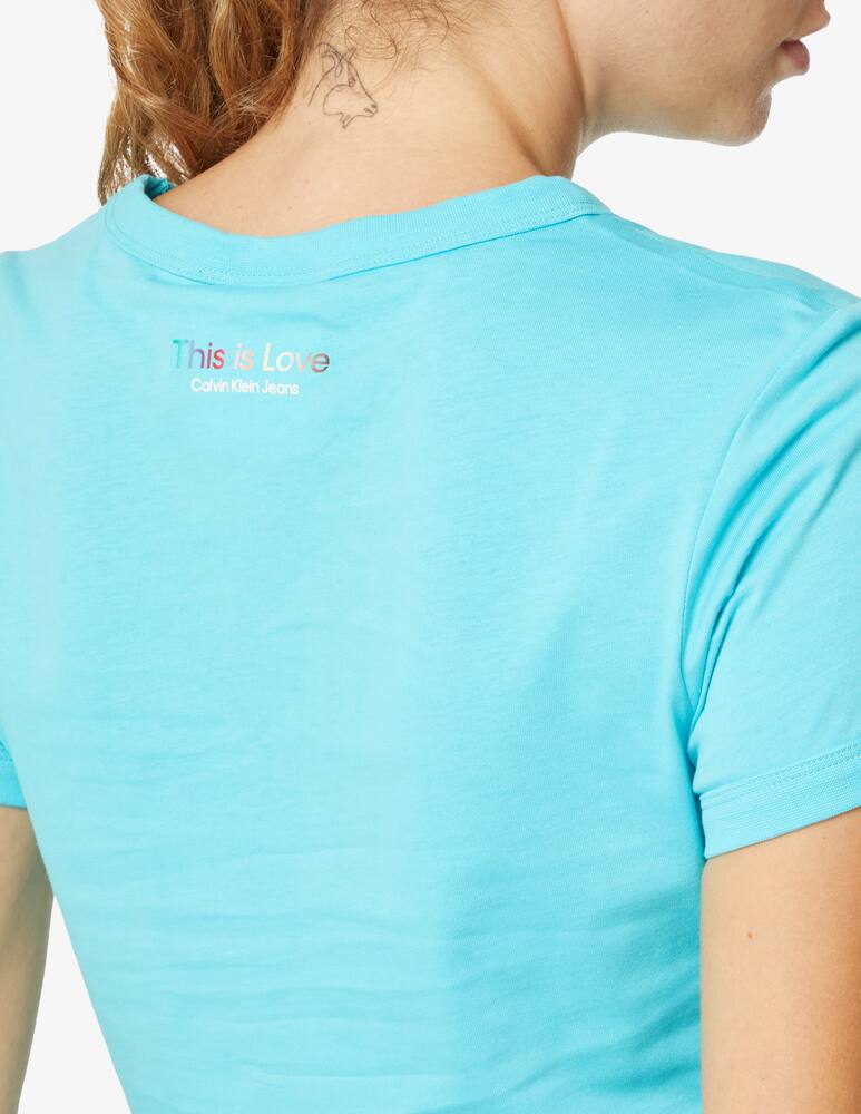 Calvin Klein Jeans Cotton t-shirt - Light blue - picture 4 Calvin Klein Jeans Cotton t-shirt - Light blue - picture 4