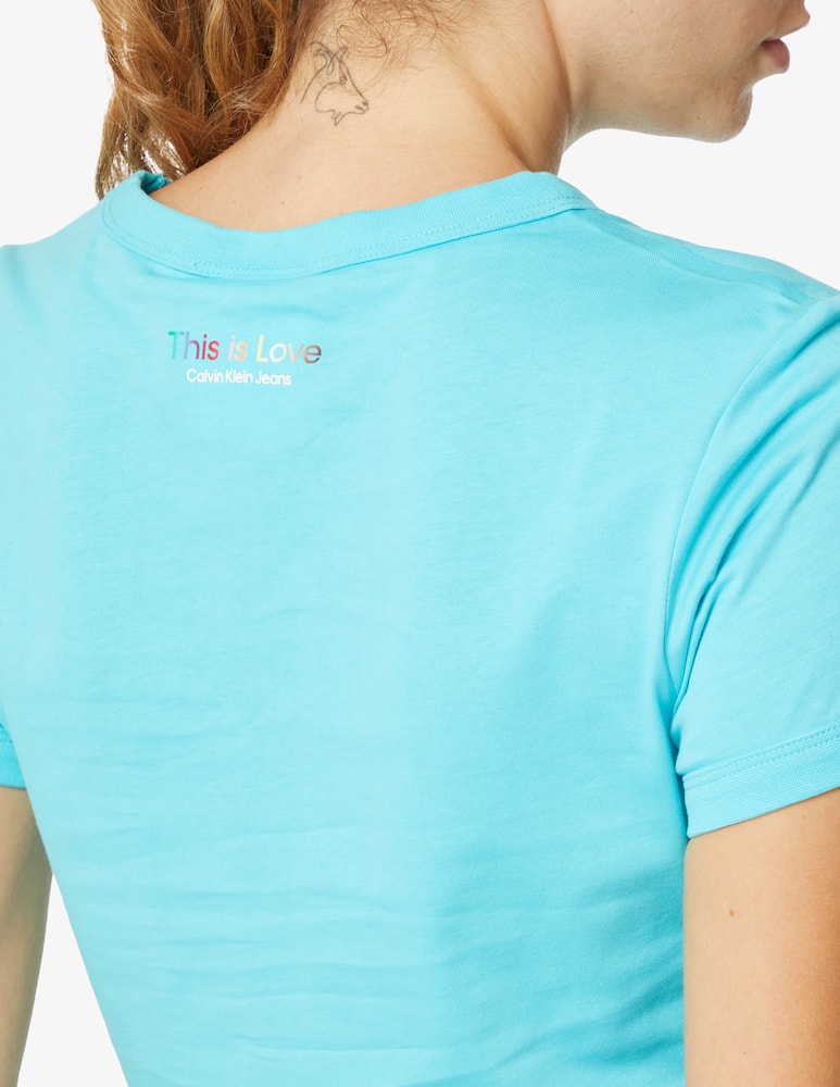 rinascente Calvin Klein Jeans T-shirt in cotone - Azzurro