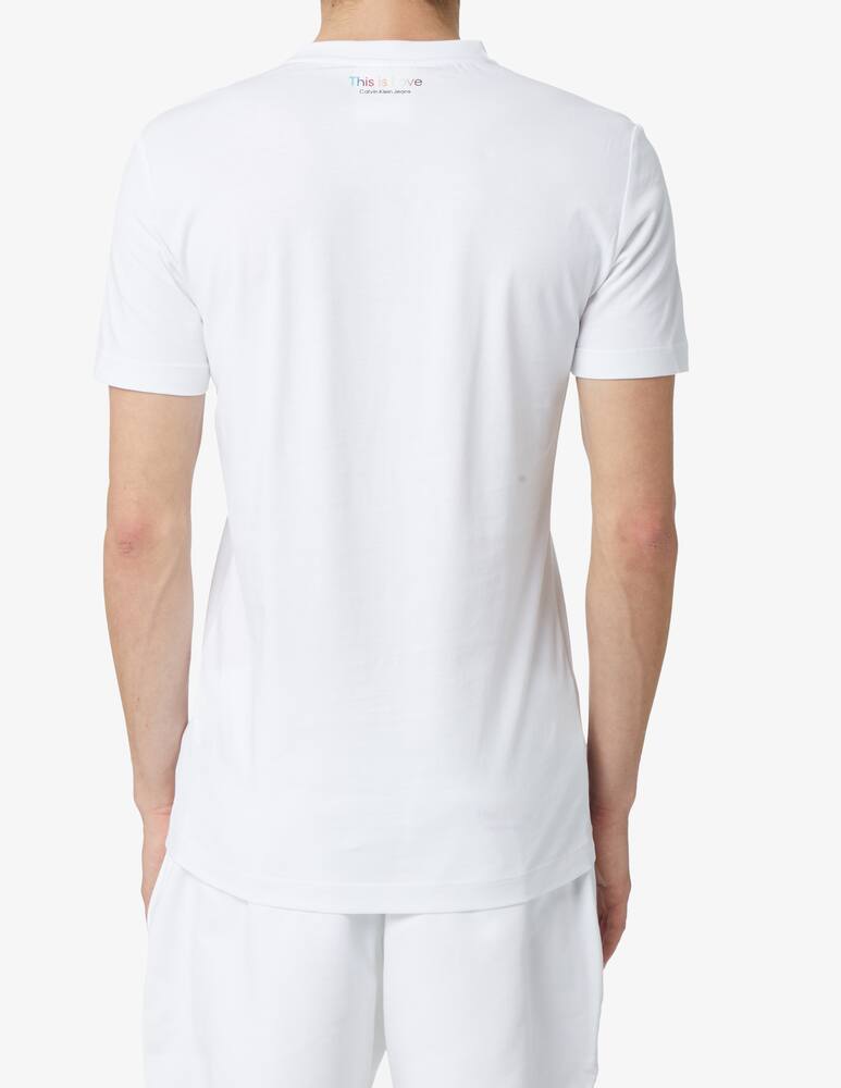 rinascente Calvin Klein Jeans Monogram slim t-shirt - Bianco