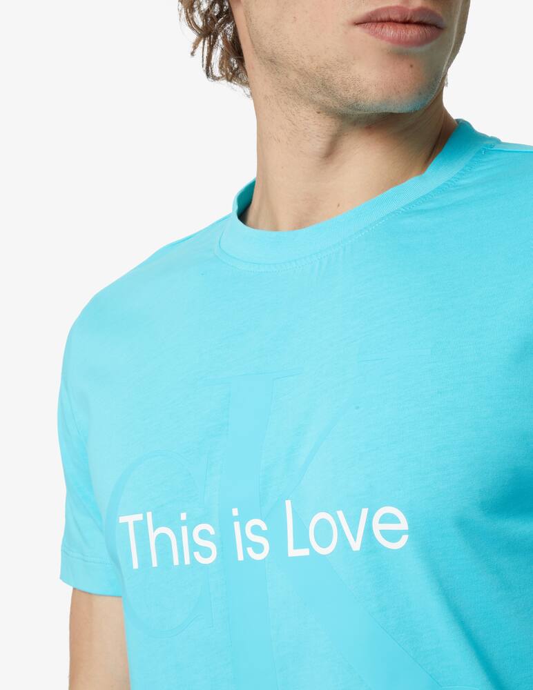 rinascente Calvin Klein Jeans Monogram slim t-shirt - Blu