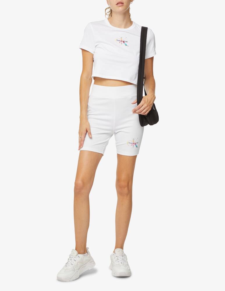 Calvin Klein Jeans Pantaloncino in cotone - Bianco - immagine 1 Calvin Klein Jeans Pantaloncino in cotone - Bianco - immagine 1