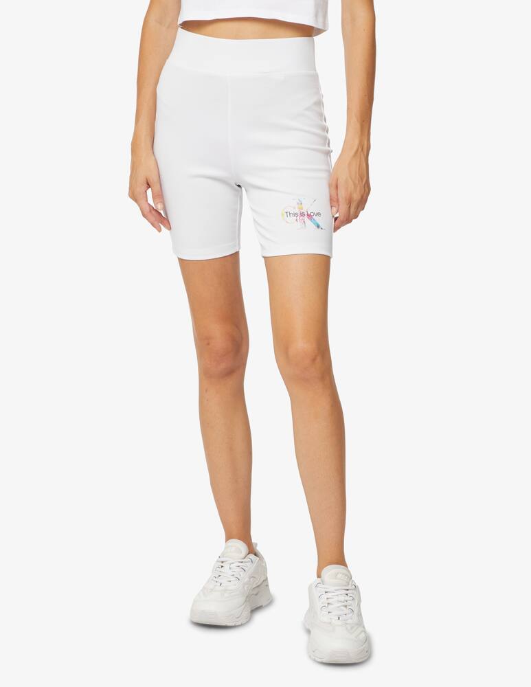 Calvin Klein Jeans Pantaloncino in cotone - Bianco - immagine 2 Calvin Klein Jeans Pantaloncino in cotone - Bianco - immagine 2