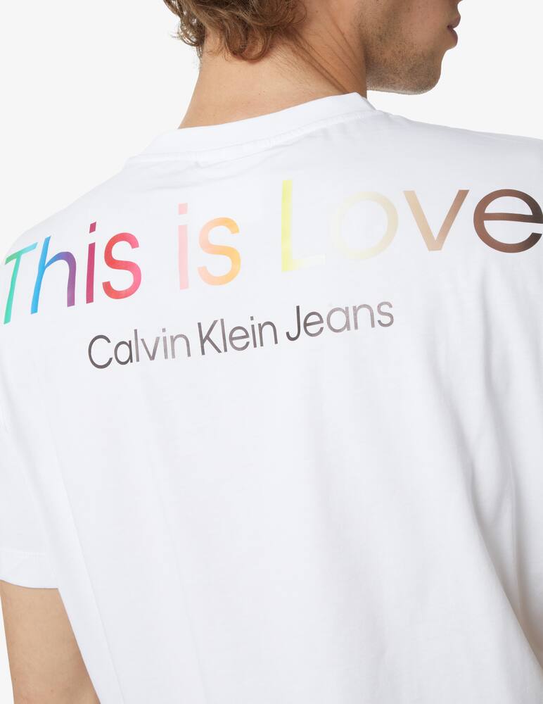 rinascente Calvin Klein Jeans T-shirt cropped slogan - White