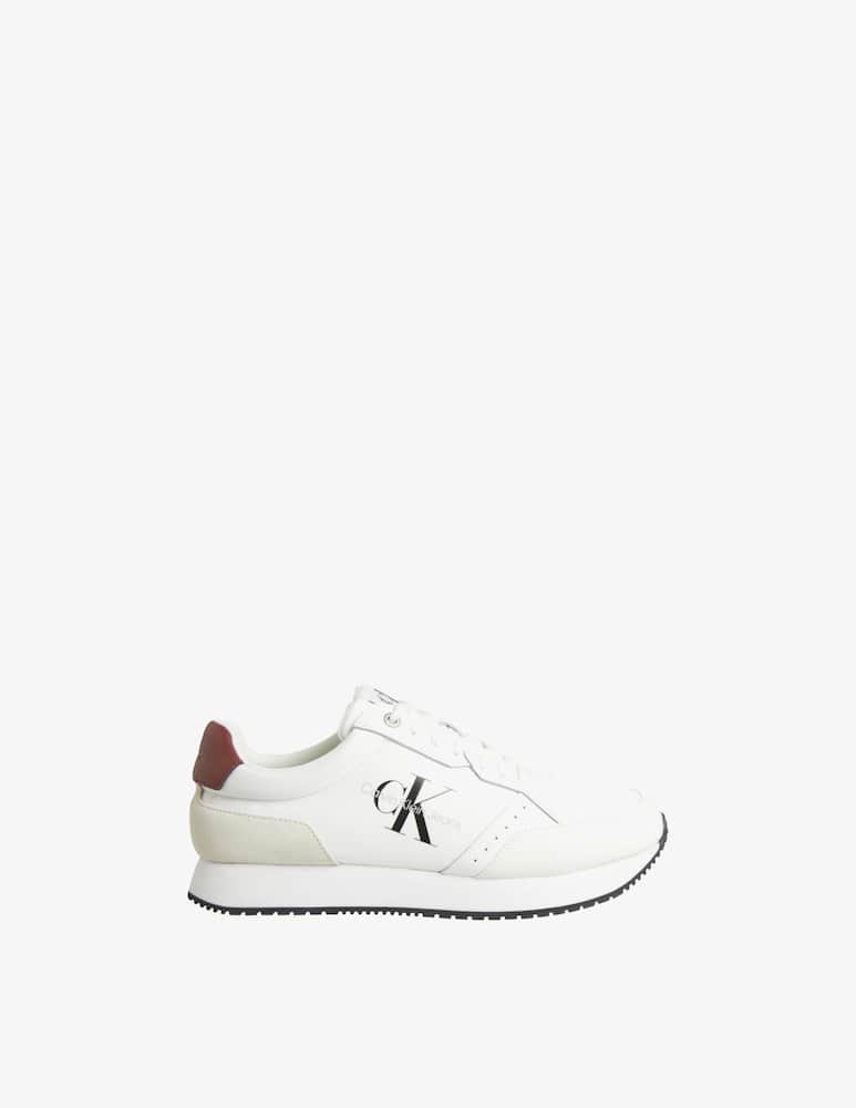 Calvin Klein Retro runner logo sneakers - White - picture 1