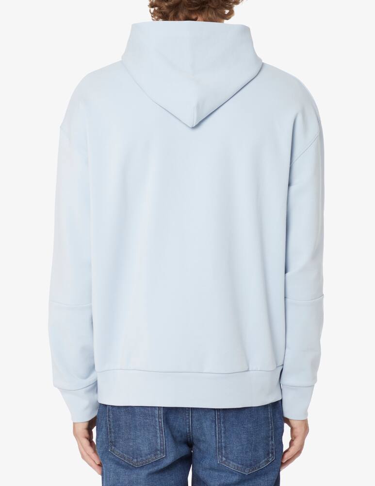 rinascente Calvin Klein Comfort debossed logo hoodie - Blue