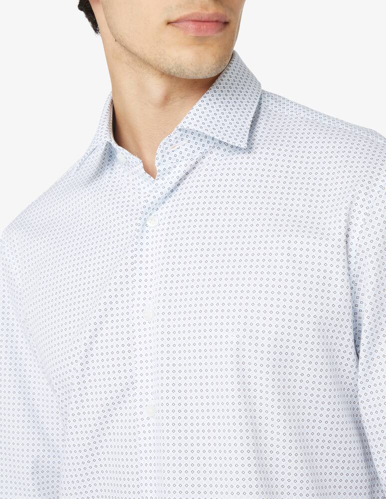 rinascente Calvin Klein Poplin print fitted shirt - White