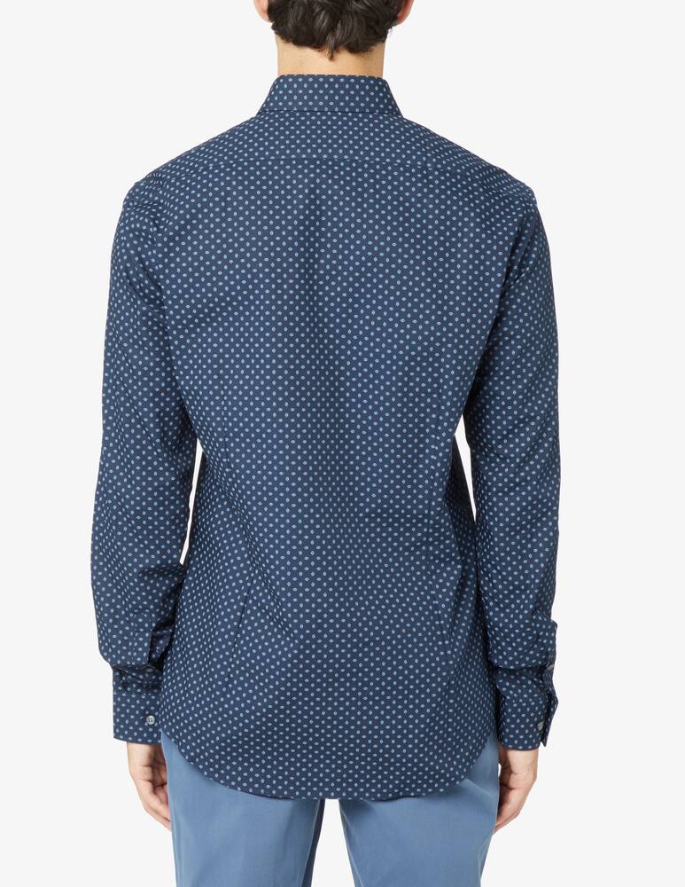 rinascente Calvin Klein Camicia con stampa rombi slim - Blu