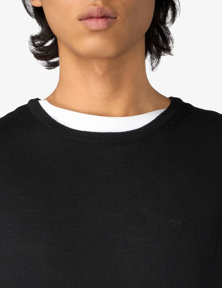 Calvin Klein Maglia girocollo lana merino - immagine 4
