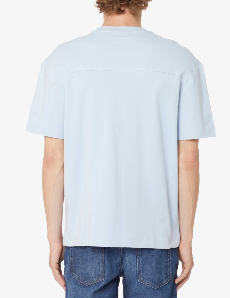 rinascente Calvin Klein Maglietta in cotone organico con logo - Blu