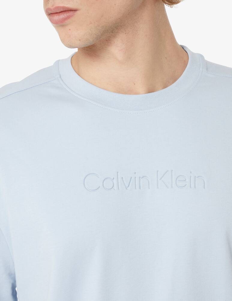 rinascente Calvin Klein Maglietta in cotone organico con logo - Blu