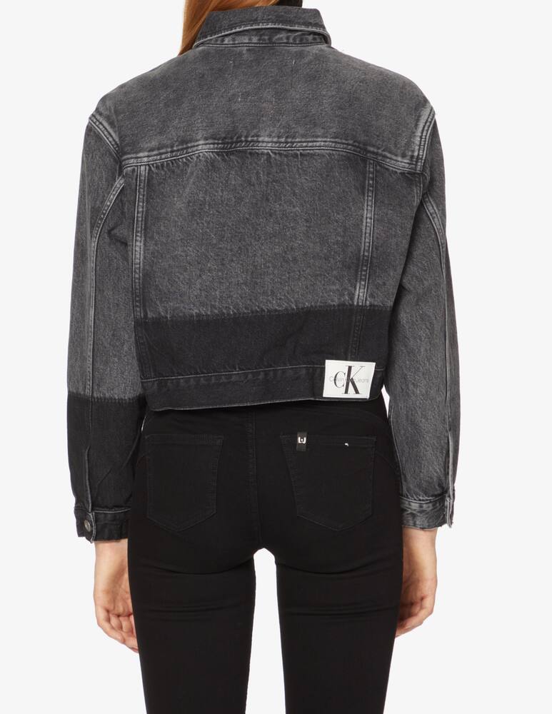 rinascente Calvin Klein Jeans Denim cropped over jacket - Black