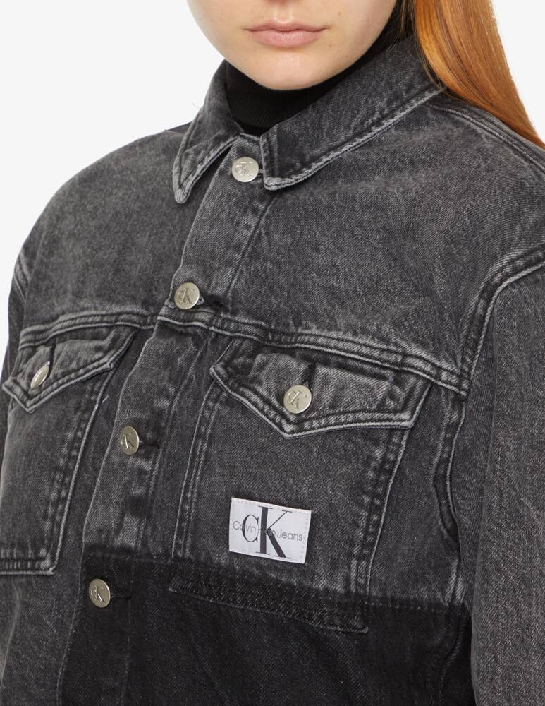 rinascente Calvin Klein Jeans Denim cropped over jacket - Black