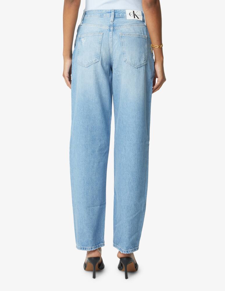 rinascente Calvin Klein Jeans 90 high rise straight jeans with rips - Light blue