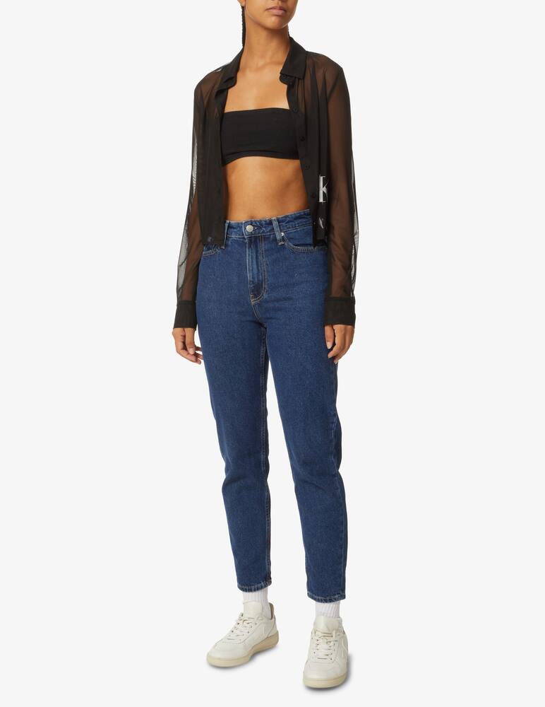 Calvin Klein Jeans Jeans mom a vita alta - Blu - immagine 1 Calvin Klein Jeans Jeans mom a vita alta - Blu - immagine 1