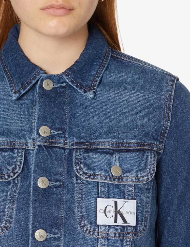 rinascente Calvin Klein Jeans 90 cropped denim jacket - Blue