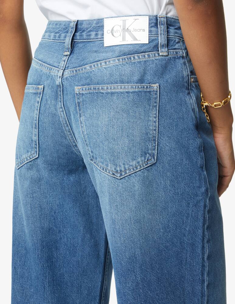 rinascente Calvin Klein Jeans Jeans straight a vita alta 90 - Blu