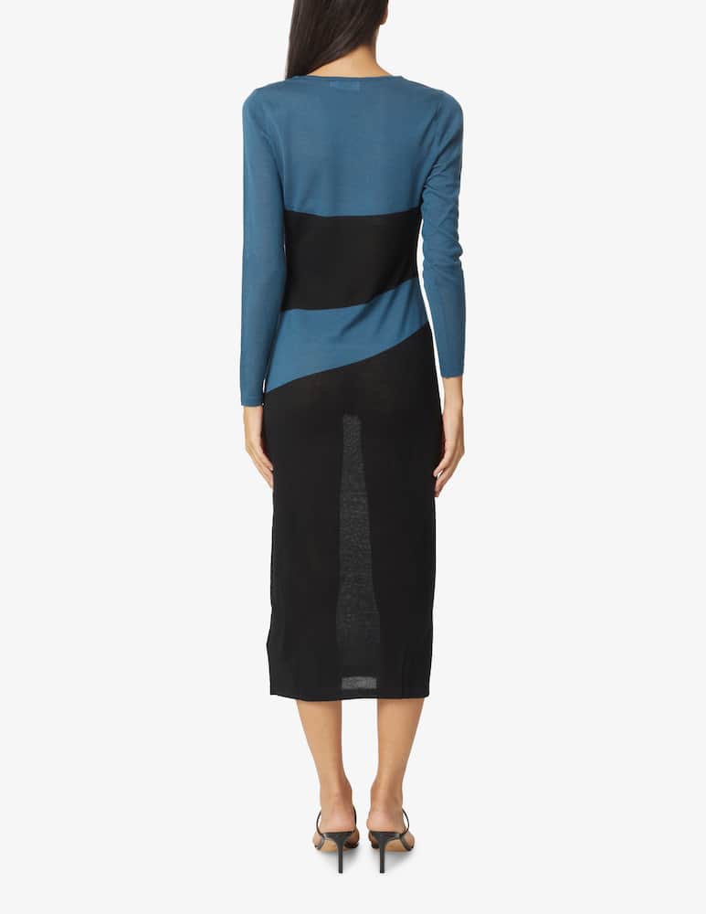 rinascente Calvin Klein Vestito midi in lana - Blu