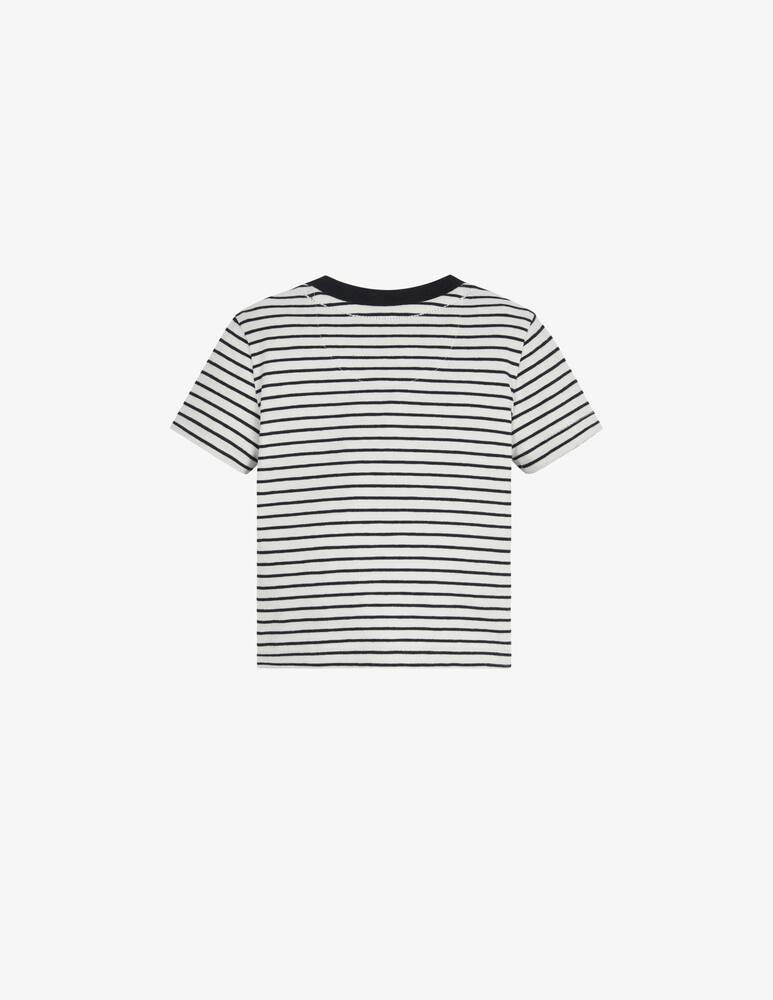 rinascente Calvin Klein Badge cotton striped  t-shirt - White