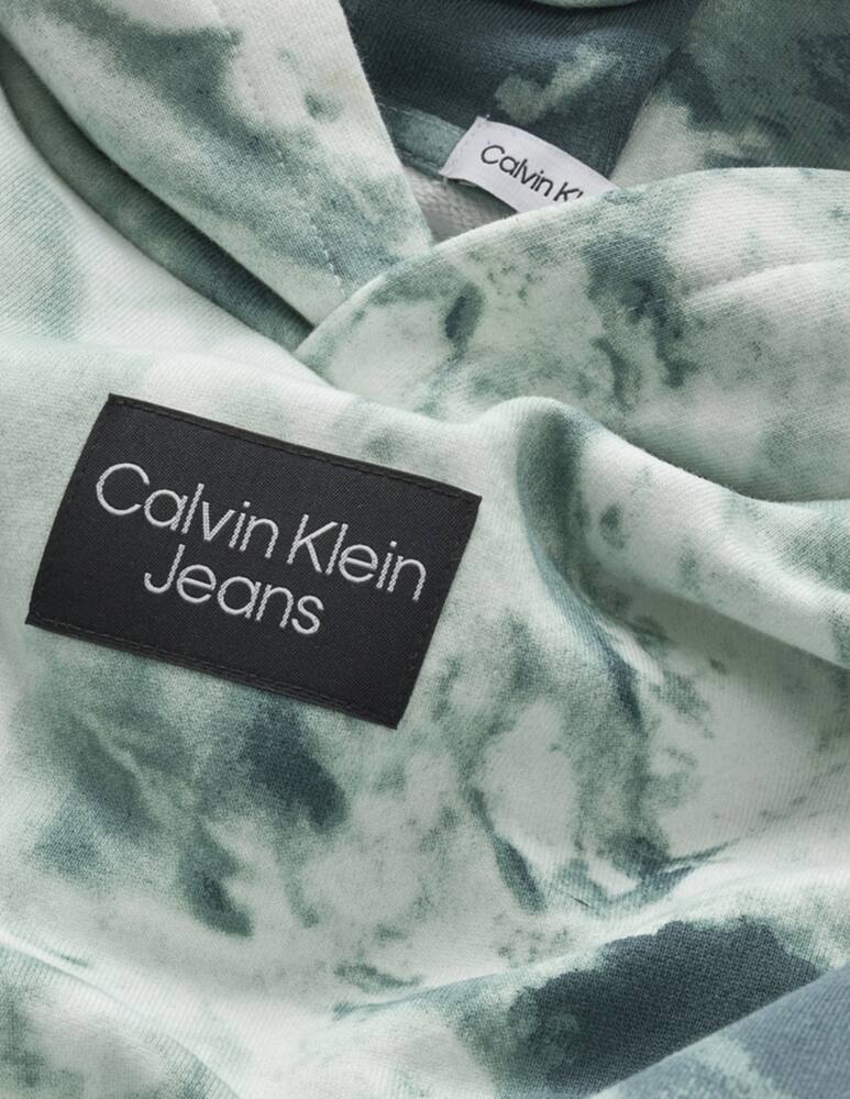 rinascente Calvin Klein Tie dye cotton hoodie - Grey