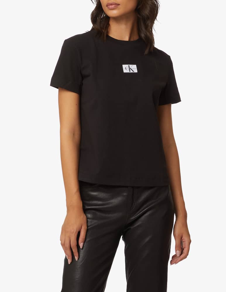 Calvin Klein Jeans Cotton logo t-shirt - Black - picture 1