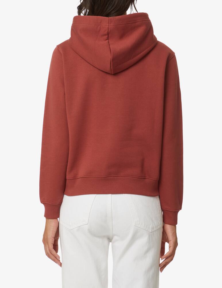 rinascente Calvin Klein Jeans Monogram cotton blend hoodie - Red