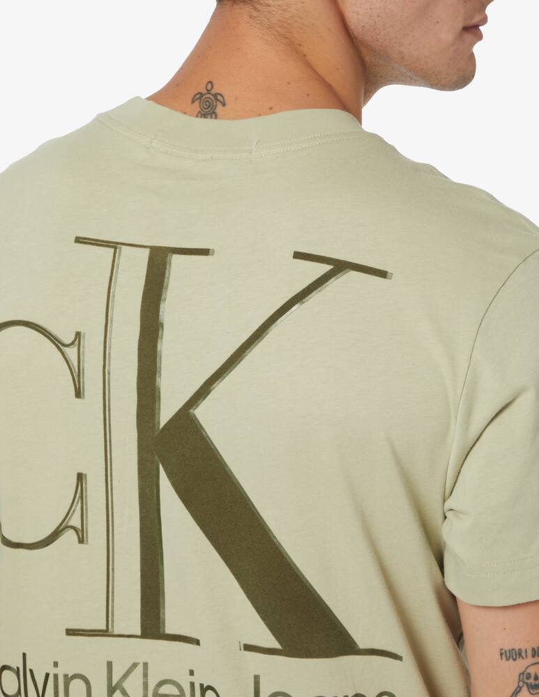 rinascente Calvin Klein Jeans Logo cotton t-shirt - Green