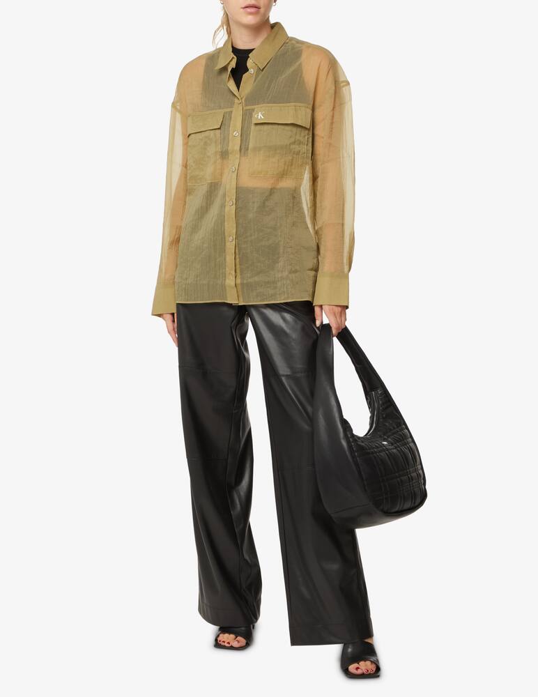 rinascente Calvin Klein Jeans Organza shirt with pockets - Beige
