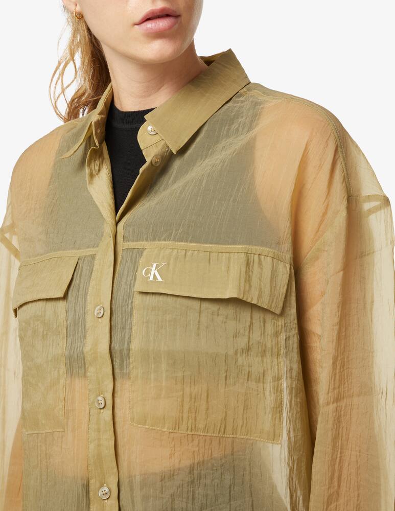rinascente Calvin Klein Jeans Organza shirt with pockets - Beige