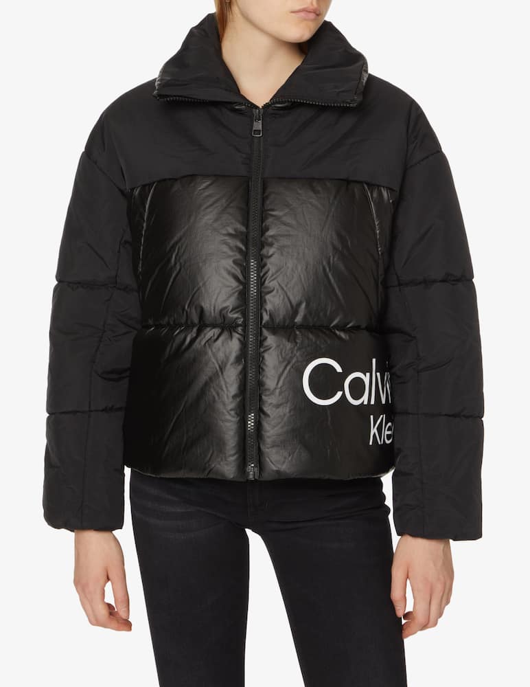 rinascente Calvin Klein Jeans Bimat over puffer jacket - Black