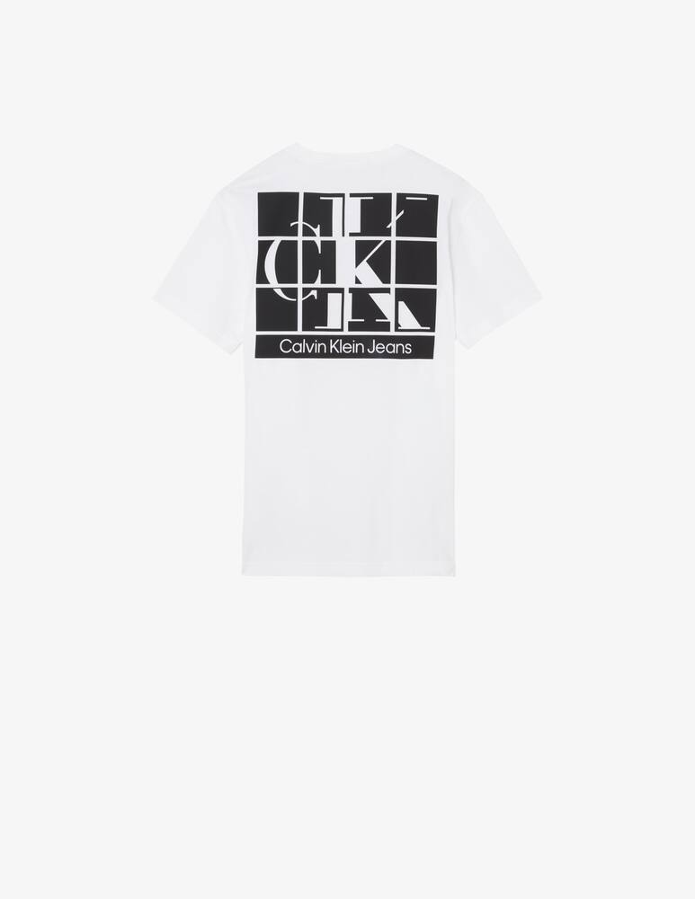 rinascente Calvin Klein Jeans Maglietta in cotone con logo - Bianco