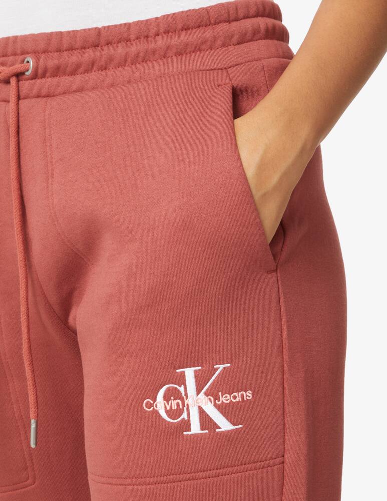 rinascente Calvin Klein Jeans Fleece cotton sweatpants - Red