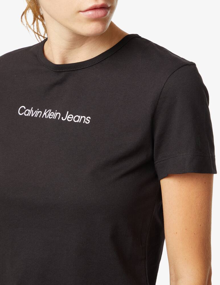 rinascente Calvin Klein Jeans Cotton logo t-shirt - Black