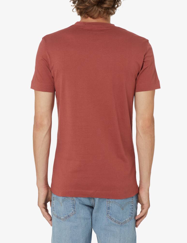 rinascente Calvin Klein Jeans Maglietta in cotone con logo - Rosso