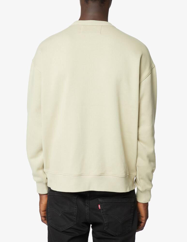 rinascente Calvin Klein Jeans Felpa girocollo fleece con logo - Beige