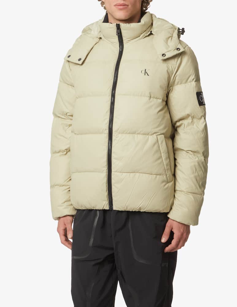 Calvin Klein Jeans Padded hooded jacket - Beige - picture 1 Calvin Klein Jeans Padded hooded jacket - Beige - picture 1