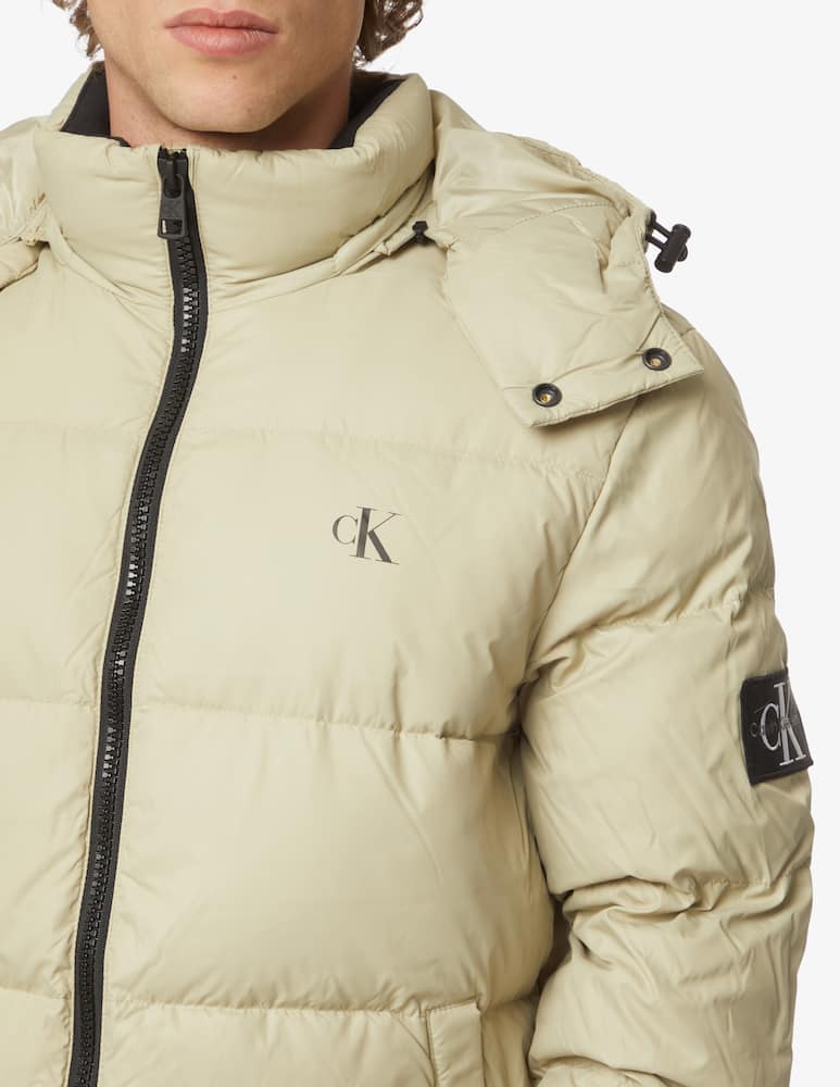 Calvin Klein Jeans Padded hooded jacket - Beige - picture 4 Calvin Klein Jeans Padded hooded jacket - Beige - picture 4