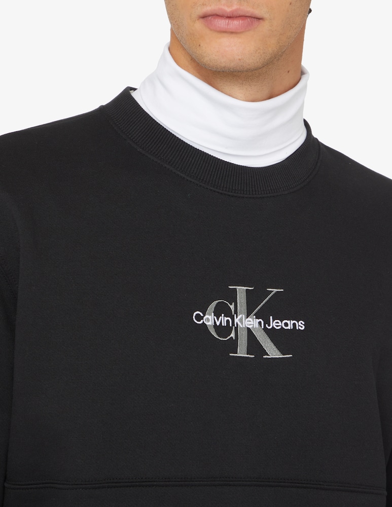 rinascente Calvin Klein Jeans Felpa girocollo monologo - Nero