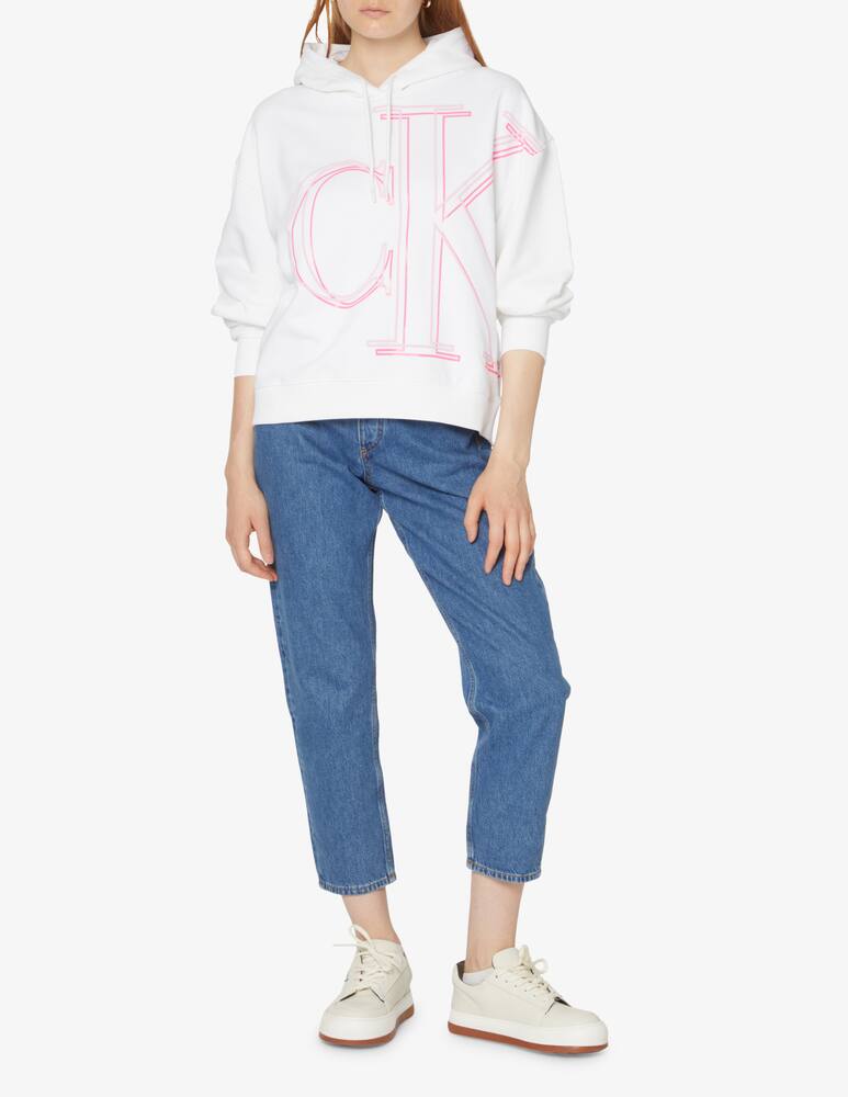 rinascente Calvin Klein Jeans Cotton hoodie - White