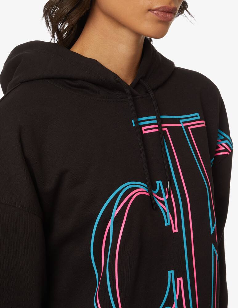 rinascente Calvin Klein Jeans Felpa in cotone con cappuccio - Nero