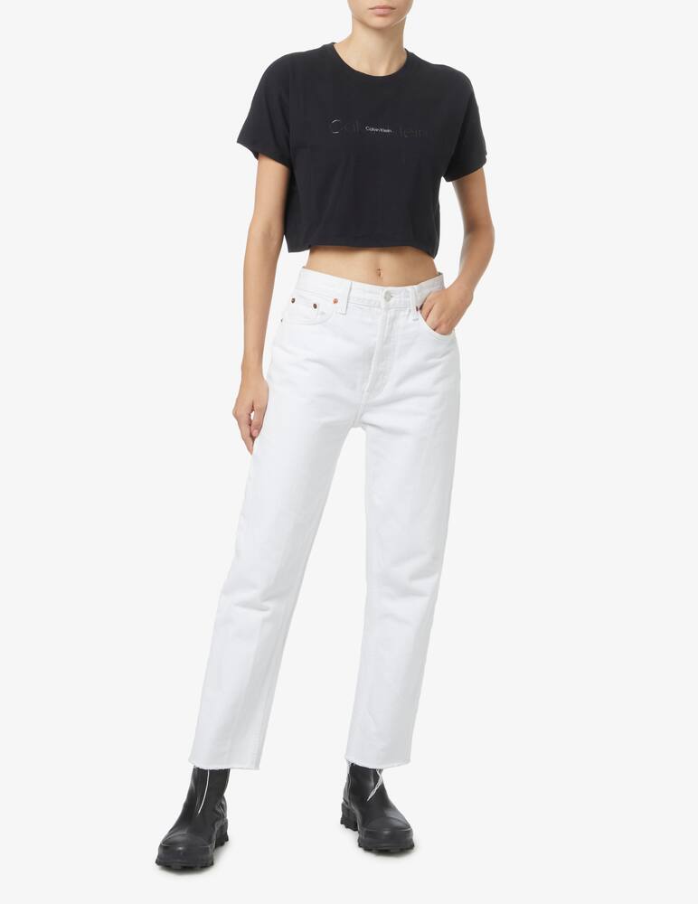 rinascente Calvin Klein Performance T-shirt sportiva in cotone - Nero