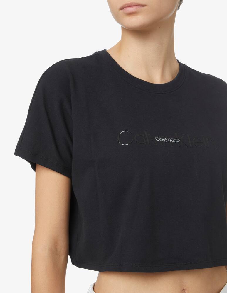 rinascente Calvin Klein Performance T-shirt sportiva in cotone - Nero