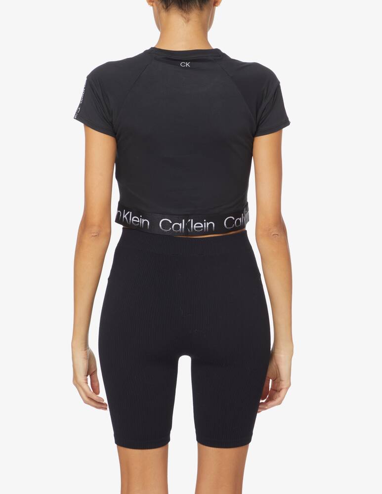 rinascente Calvin Klein Performance T-shirt cropped sportiva - Nero