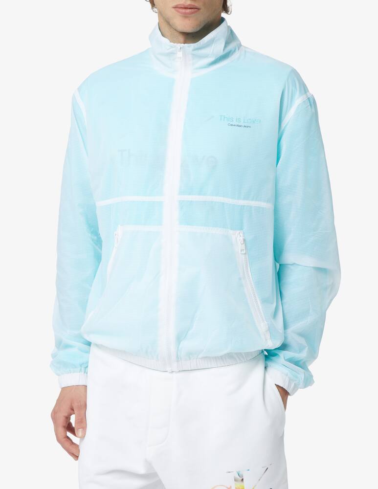 rinascente Calvin Klein Jeans Giacca track trasparent - Azzurro