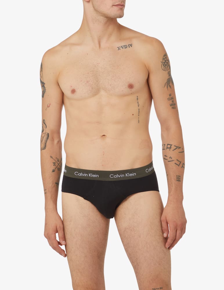 rinascente Calvin Klein Slip in cotone stretch 3pezzi - Nero